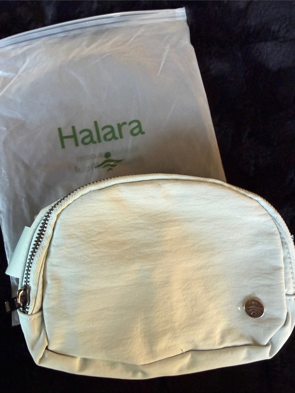 Halara Women's Mint Green Color Zip Fanny Bag NEW